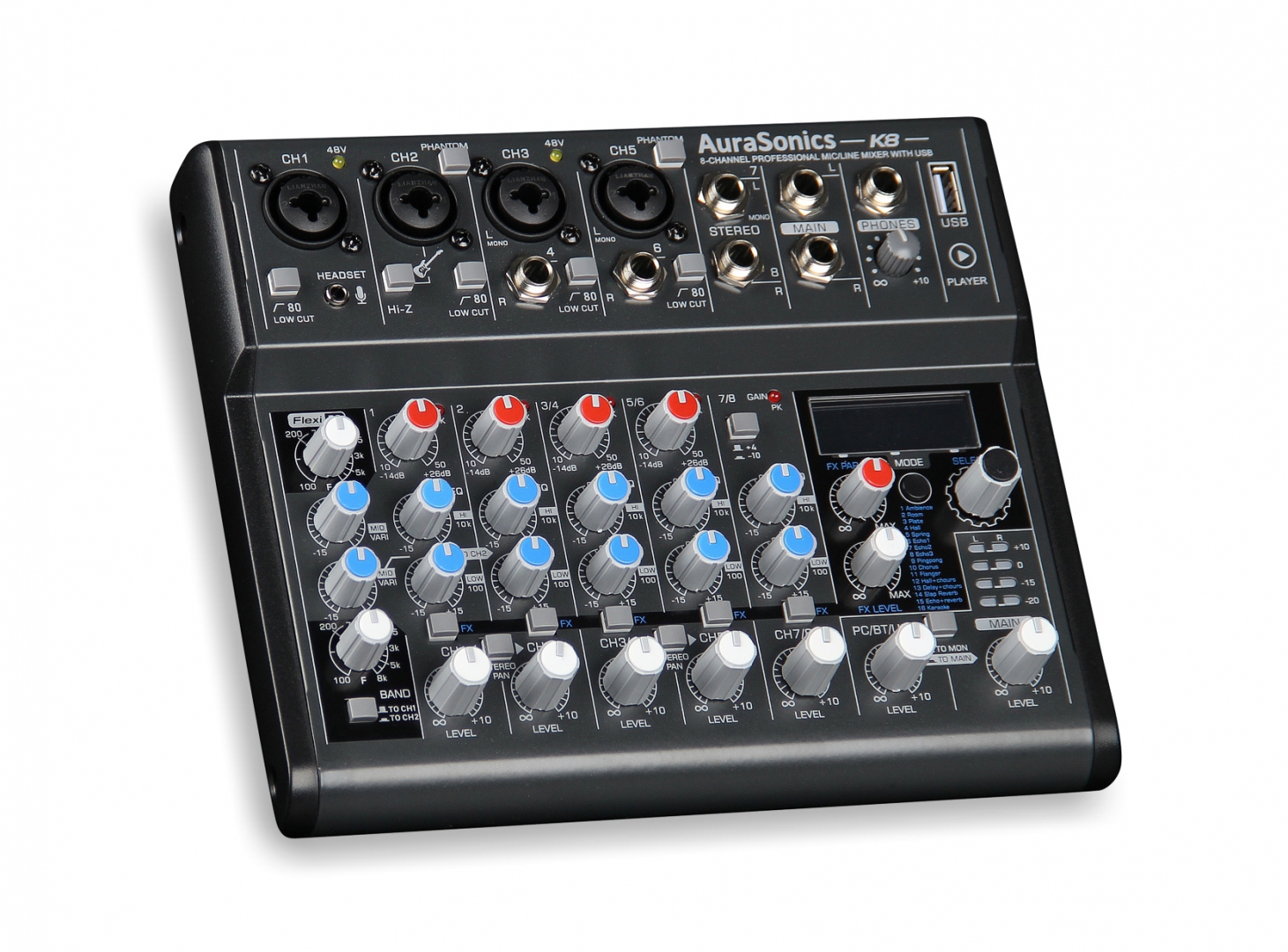 AuraSonics K8 компактный микшерный пульт в Николаевске-на-Амуре