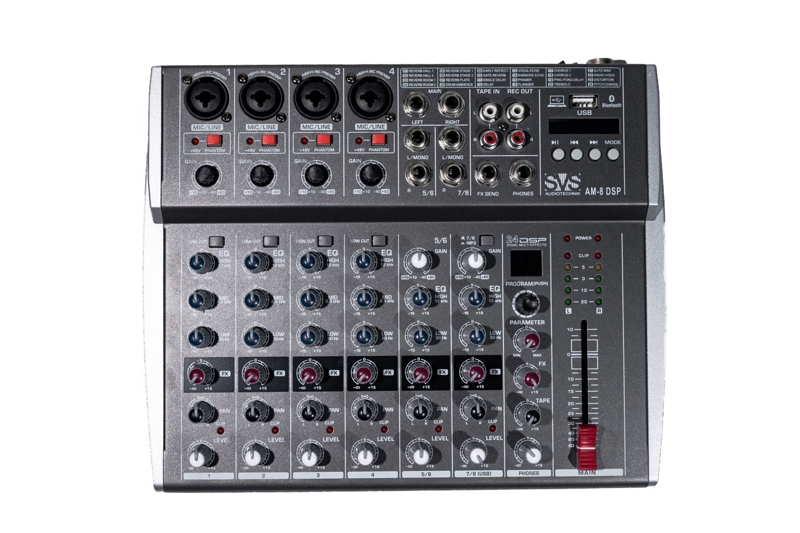 SVS Audiotechnik mixers AM-8 DSP Микшерный пульт аналоговый, 8-канальный в Николаевске-на-Амуре
